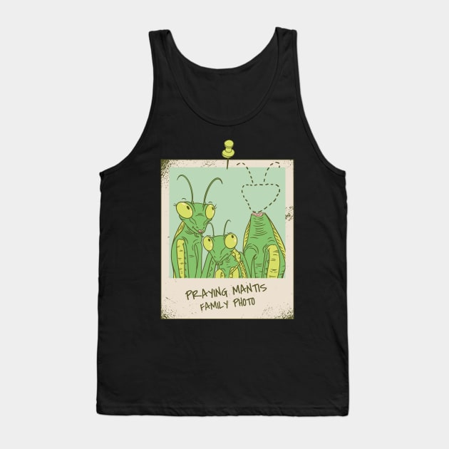 Happy Family - Praying Mantis Family Photo Funny Gift Tank Top by Kali Space